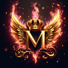 Load image into Gallery viewer, Diamond Painting - Full Round - wings letters (30*30CM)