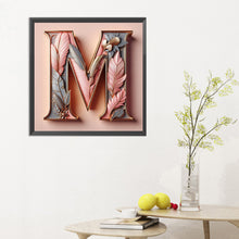 Load image into Gallery viewer, Diamond Painting - Full Round - feather letters (40*40CM)