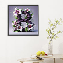 Load image into Gallery viewer, Diamond Painting - Full Round - flower letters (40*40CM)