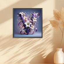 Load image into Gallery viewer, Diamond Painting - Full Round - flower letters (40*40CM)