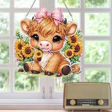 Load image into Gallery viewer, Acrylic Cow Diamond Dots Art Ornament Diamond Art Window Pendants for Home Decor