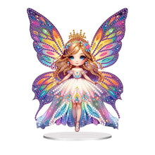 Load image into Gallery viewer, Acrylic Butterfly Fairy Diamond Painting Desktop Decorations for Adults Beginner