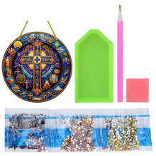 Load image into Gallery viewer, Double Sided Cross Hanging Diamond Art Kits Diamond Painting Hanging Decorations