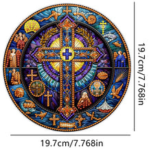 Load image into Gallery viewer, Double Sided Cross Hanging Diamond Art Kits Diamond Painting Hanging Decorations