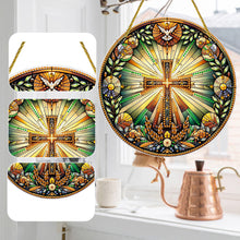 Load image into Gallery viewer, Double Sided Cross Hanging Diamond Art Kits Diamond Painting Hanging Decorations
