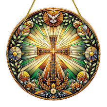 Load image into Gallery viewer, Double Sided Cross Hanging Diamond Art Kits Diamond Painting Hanging Decorations