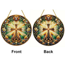Load image into Gallery viewer, Double Sided Cross Hanging Diamond Art Kits Diamond Painting Hanging Decorations
