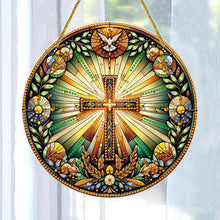 Load image into Gallery viewer, Double Sided Cross Hanging Diamond Art Kits Diamond Painting Hanging Decorations