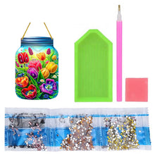 Load image into Gallery viewer, Double Sided Special Shaped Flower In Bottle Hanging Diamond Art Kits Home Decor