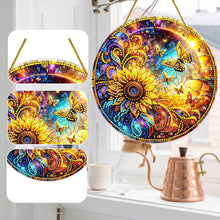 Load image into Gallery viewer, Double Sided Special Shaped Glitter Sunflower 5D DIY Diamond Art Hanging Decor
