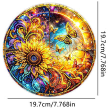 Load image into Gallery viewer, Double Sided Special Shaped Glitter Sunflower 5D DIY Diamond Art Hanging Decor