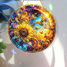 Load image into Gallery viewer, Double Sided Special Shaped Glitter Sunflower 5D DIY Diamond Art Hanging Decor