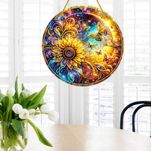 Load image into Gallery viewer, Double Sided Special Shaped Glitter Sunflower 5D DIY Diamond Art Hanging Decor