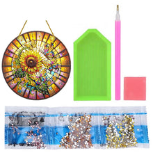 Load image into Gallery viewer, Double Sided Special Shaped Glitter Sunflower 5D DIY Diamond Art Hanging Decor