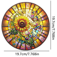 Load image into Gallery viewer, Double Sided Special Shaped Glitter Sunflower 5D DIY Diamond Art Hanging Decor