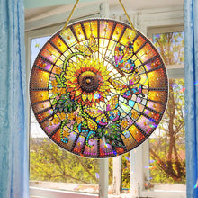 Load image into Gallery viewer, Double Sided Special Shaped Glitter Sunflower 5D DIY Diamond Art Hanging Decor