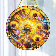 Load image into Gallery viewer, Double Sided Special Shaped Glitter Sunflower 5D DIY Diamond Art Hanging Decor