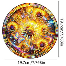 Load image into Gallery viewer, Double Sided Special Shaped Glitter Sunflower 5D DIY Diamond Art Hanging Decor