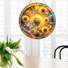 Load image into Gallery viewer, Double Sided Special Shaped Glitter Sunflower 5D DIY Diamond Art Hanging Decor