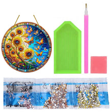 Load image into Gallery viewer, Double Sided Special Shaped Glitter Sunflower 5D DIY Diamond Art Hanging Decor