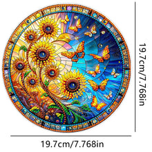 Load image into Gallery viewer, Double Sided Special Shaped Glitter Sunflower 5D DIY Diamond Art Hanging Decor