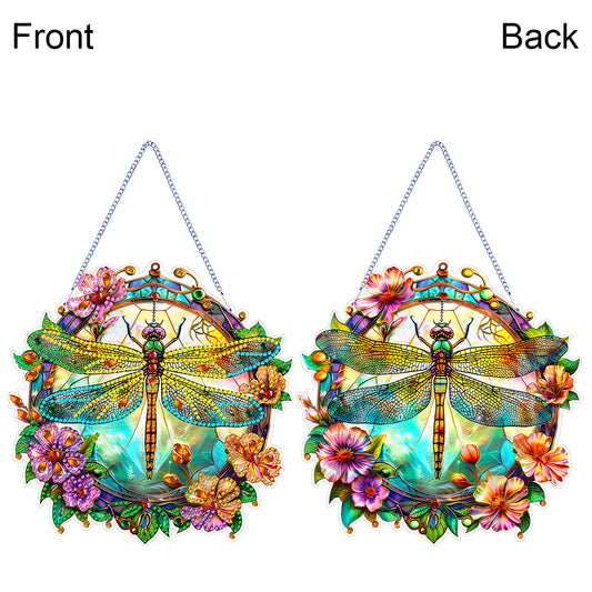 Double Sided Dragonfly Butterfly Diamond Painting Hanging Decorations Home Decor