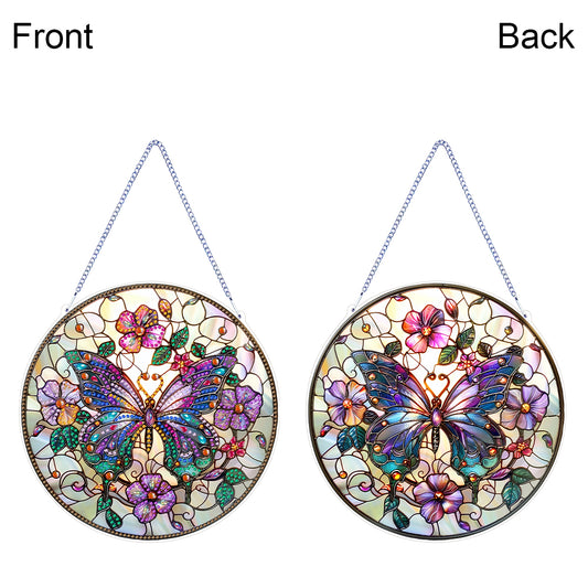 Double Sided Dragonfly Butterfly Diamond Painting Hanging Decorations Home Decor