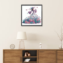 Load image into Gallery viewer, Diamond Painting - Partial Special Shaped - Elegant lady (30*30CM)