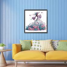Load image into Gallery viewer, Diamond Painting - Partial Special Shaped - Elegant lady (30*30CM)
