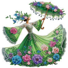 Load image into Gallery viewer, Diamond Painting - Partial Special Shaped - Elegant lady (30*30CM)