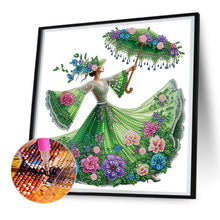 Load image into Gallery viewer, Diamond Painting - Partial Special Shaped - Elegant lady (30*30CM)