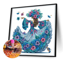Load image into Gallery viewer, Diamond Painting - Partial Special Shaped - Elegant lady (30*30CM)