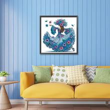 Load image into Gallery viewer, Diamond Painting - Partial Special Shaped - Elegant lady (30*30CM)