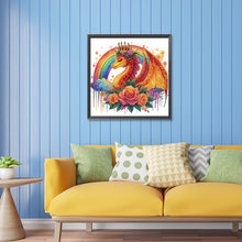 Load image into Gallery viewer, Diamond Painting - Partial Special Shaped - rainbow dragon (30*30CM)