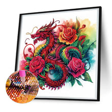 Load image into Gallery viewer, Diamond Painting - Partial Special Shaped - rainbow dragon (30*30CM)
