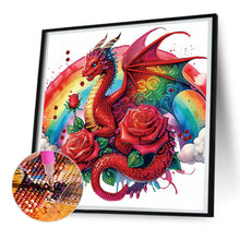 Load image into Gallery viewer, Diamond Painting - Partial Special Shaped - rainbow dragon (30*30CM)