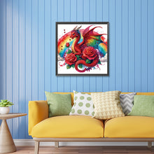 Load image into Gallery viewer, Diamond Painting - Partial Special Shaped - rainbow dragon (30*30CM)