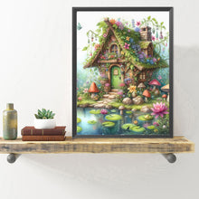 Load image into Gallery viewer, Diamond Painting - Full Round - Pond Cottage¡¤House Construction (40*50CM)