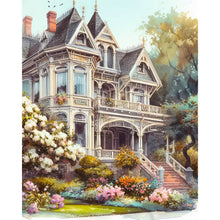 Load image into Gallery viewer, Diamond Painting - Full Round - White villa house building (40*50CM)