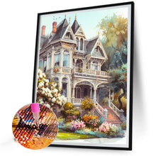 Load image into Gallery viewer, Diamond Painting - Full Round - White villa house building (40*50CM)