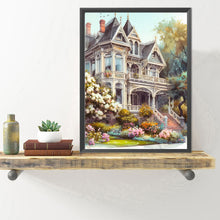 Load image into Gallery viewer, Diamond Painting - Full Round - White villa house building (40*50CM)