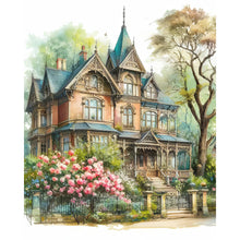 Load image into Gallery viewer, Diamond Painting - Full Round - Blue Villa ¡¤ House Architecture (40*50CM)