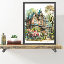 Load image into Gallery viewer, Diamond Painting - Full Round - Blue Villa ¡¤ House Architecture (40*50CM)