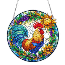Load image into Gallery viewer, Suncatcher Animal Flower Stained Glass Colorful Diamond Painting Hanging Pendant
