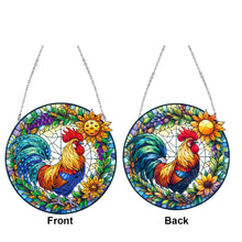 Load image into Gallery viewer, Suncatcher Animal Flower Stained Glass Colorful Diamond Painting Hanging Pendant