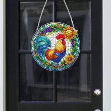 Load image into Gallery viewer, Suncatcher Animal Flower Stained Glass Colorful Diamond Painting Hanging Pendant