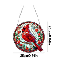 Load image into Gallery viewer, Suncatcher Animal Flower Stained Glass Colorful Diamond Painting Hanging Pendant