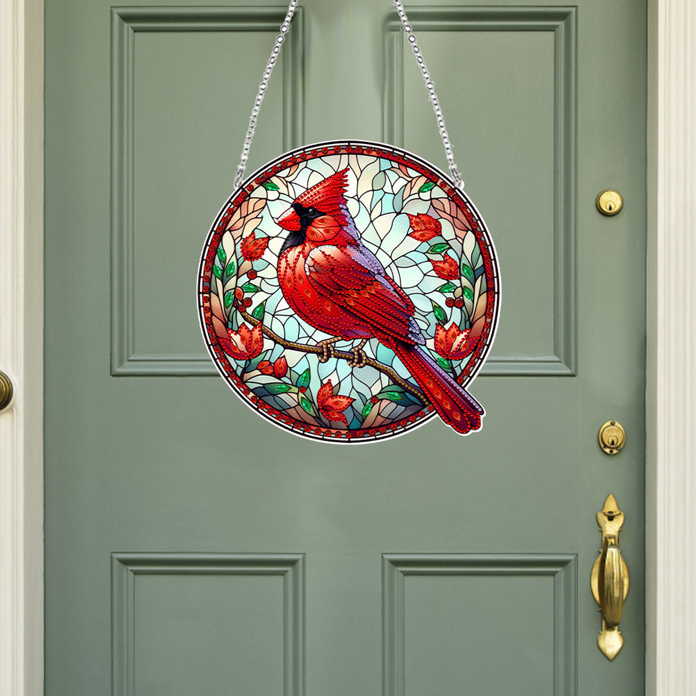 Suncatcher Animal Flower Stained Glass Colorful Diamond Painting Hanging Pendant
