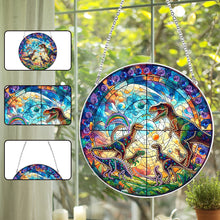 Load image into Gallery viewer, Suncatcher Animal Flower Stained Glass Colorful Diamond Painting Hanging Pendant