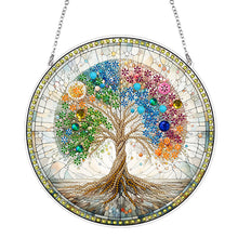 Load image into Gallery viewer, Suncatcher Animal Flower Stained Glass Colorful Diamond Painting Hanging Pendant